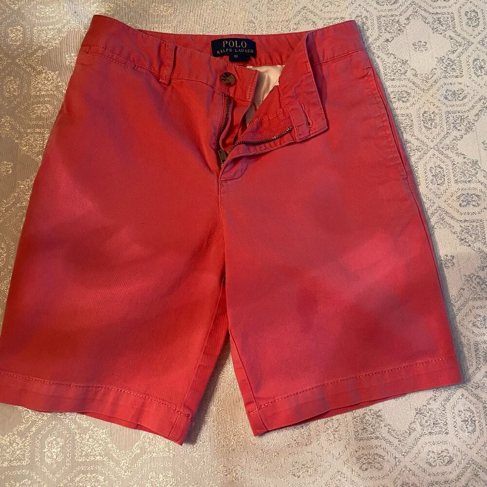 Boys pink Polo shorts, size 10